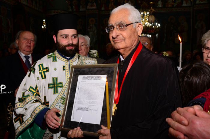 Το Οικουμενικό Πατριαρχείο τίμησε τον δάσκαλο-λαογράφο Σταμάτη Αποστολάκη