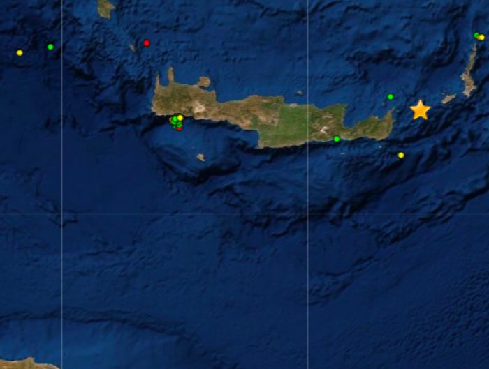 Νέα ισχυρή σεισμική δόνηση ταρακούνησε χθες την Κρήτη