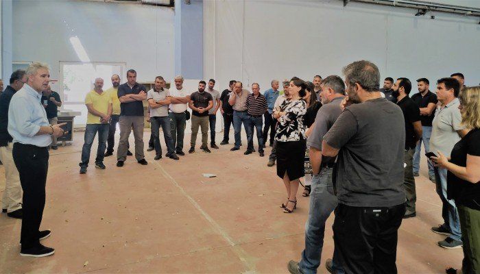 Συνάντηση Άρη Παπαδογιάννη με τα συνεργεία του Οργανισμού Ανάπτυξης Κρήτης
