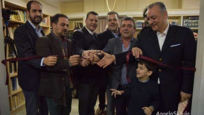Ανώγεια: Εγκαινιάστηκε η βιβλιοθήκη - δωρεά της οικογένειας «Κουντοβαγγέλη»