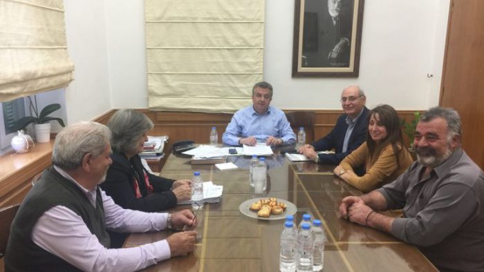 Συνάντηση Περιφερειάρχη Κρήτης με τον Δήμαρχο Βιάννου