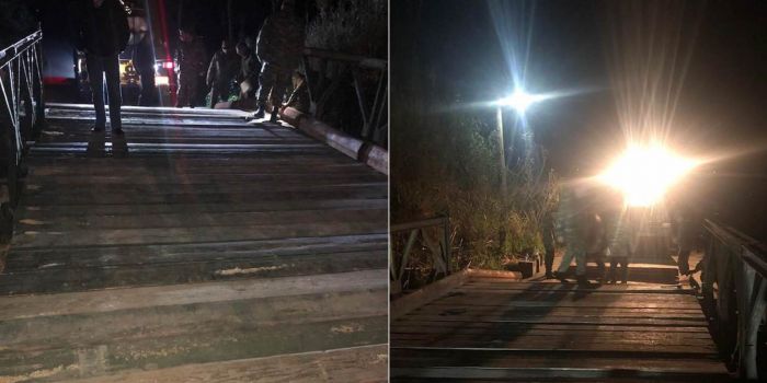 Τοποθετήθηκε και η δεύτερη στρατιωτική γέφυρα