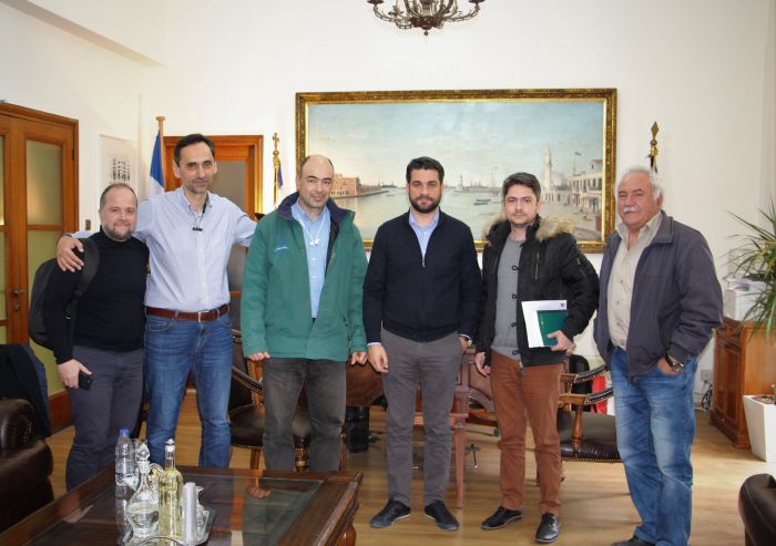 Συνάντηση Δημάρχου Παναγιώτη Σημανδηράκη με εκπροσώπους του ΟΤΕ