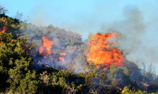 Συναγερμός για φωτιά κοντά σε σπίτια