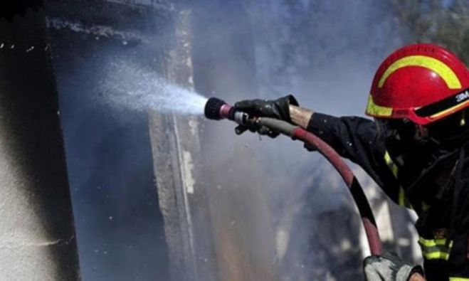 Πυρκαγιά σε ναυπηγείο στο Γαβαλοχώρι Αποκορώνου στα Χανιά