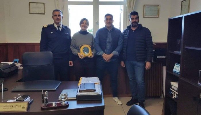 Δωρεά απινιδωτή στο Δήμο Χανίων από το Σωματείο Επιχειρηματιών Εστίασης.