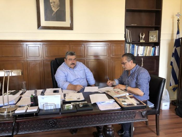 Υπογραφή προγραμματικής Σύμβασης Περιφέρειας Κρήτης και Δήμου Πλατανιά
