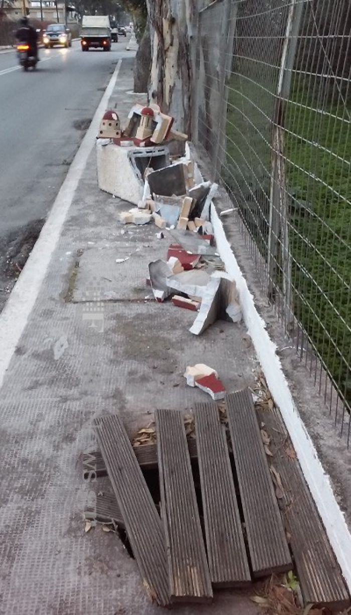 Διαλύθηκε… εικονοστάσι στην λεωφόρο Σούδας στα Χανιά