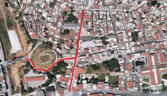 Απαγορεύονται τα οχήματα στην οδό Χάληδων στα Χανιά