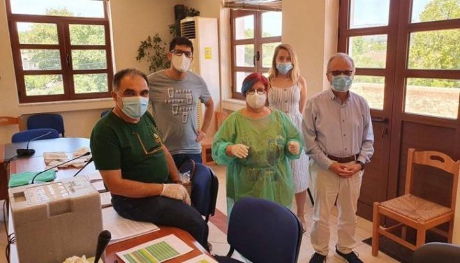 &Omicron;&rho;&omicron;&epsilon;&pi;&iota;&delta;&eta;&mu;&iota;&omicron;&lambda;&omicron;&gamma;&iota;&kappa;ή &mu;&epsilon;&lambda;έ&tau;&eta; &gamma;&iota;&alpha; &tau;&omicron;&nu; &iota;ό SARS-CoV-2 &sigma;&tau;&omicron; &Delta;ή&mu;&omicron; &Alpha;&pi;&omicron;&kappa;&omicron;&rho;ώ&nu;&omicron;&upsilon;