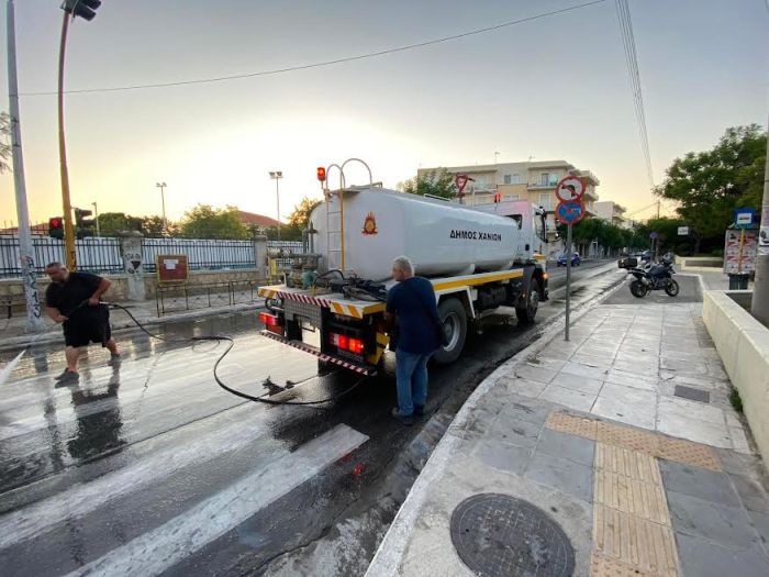 Νέο υδροφόρο όχημα υψηλής πίεσης στον Δήμο Χανίων
