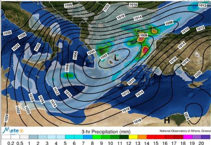 Αριάδνη: Έρχεται το πρώτο βαρομετρικό του 2017, τι καιρό φέρνει -pics