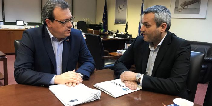 Συνάντηση Μαμουλάκη - Φάμελλου για τα έργα διαχείρισης απορριμμάτων