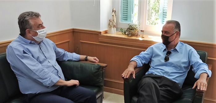 Συνάντηση Περιφερειάρχη Σταύρου Αρναουτάκη με τον Ευρωβουλευτή Μανόλη Κεφαλογιάννη