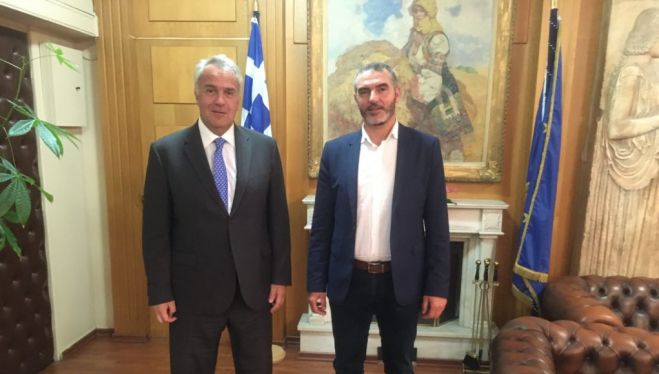 Συνάντηση Αντιπεριφερειάρχη Πρωτογενή τομέα με Υπουργό  ΥπΑΑΤ και Γενικούς Γραμματείς