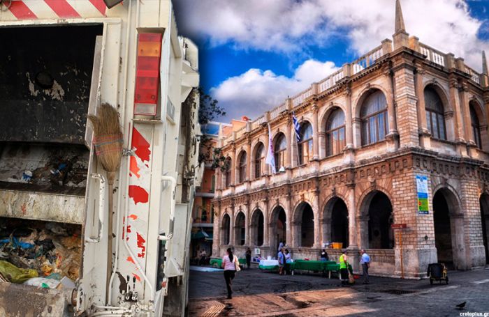 Χωρίς απορριματοφόρα οι δρόμοι της πόλης του Ηρακλείου