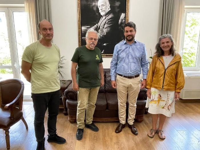 Στον Δήμαρχο Χανίων Π. Σημανδηράκη οι συνεκπρόσωποι του νέου κόμματος Πρασίνων Ελλάδος