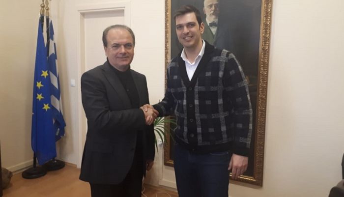 Σε ιδιαίτερα φιλικό κλίμα η συνάντηση Α. Μαρκογιαννάκη-Γ. Μαρινάκη