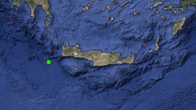 Τρεις σεισμοί τη νύχτα στα Χανιά
