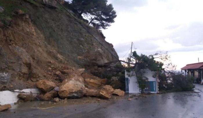 Ζημιές και στα Σφακιά από τη κακοκαιρία
