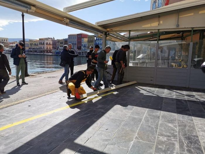 Εργασίες οριοθέτησης Ενετικού Λιμανιού