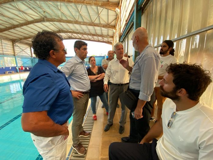 Αυτοψία των μηχανικών της ΓΓΑ στο Κολυμβητήριο Χανίων