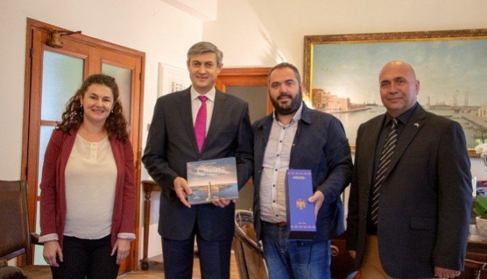Εθιμοτυπική επίσκεψη του Πρέσβη της Δημοκρατίας της Μολδαβίας στον Δήμο Χανίων