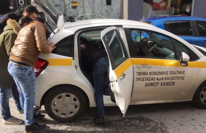 Επίσκεψη της ΟΝΝΕΔ Χανίων στο Κοινωνικό Παντοπωλείο
