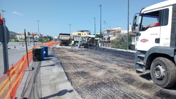 Συνεχίζονται οι εργασίες στη Λεωφόρο Σούδας