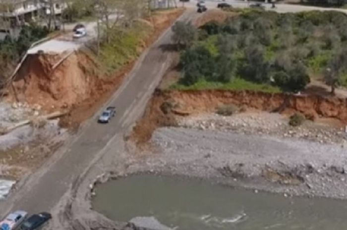 Ένταση στον Αλικιανό για την αυτοσχέδια γέφυρα στο Κερίτη