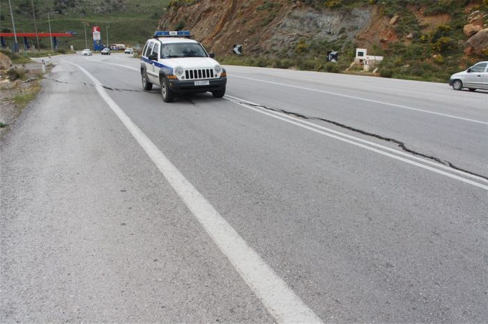 Διακοπή κυκλοφορίας λόγω καθιζήσεων στον δρόμο Φουρνέ – Μεσκλά