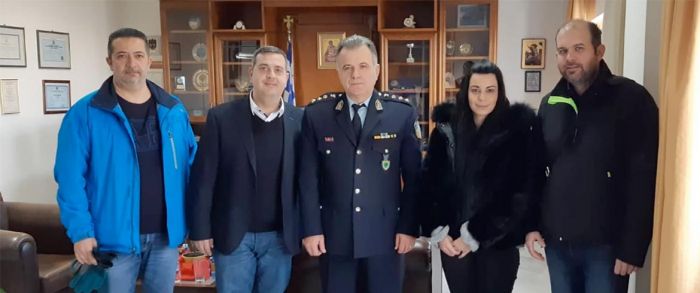 Συνάντηση Εμπορικού Συλλόγου Χανίων με τον Αστυνομικό Διευθυντή Χανίων